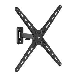 Support mural pour téléviseur Cromad avec bras articulé pour téléviseur de 13 à 55 pouces - Pivotant, inclinable et extensible -