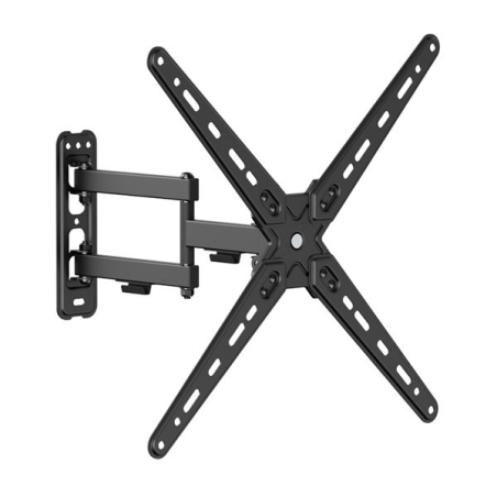 Support mural pour téléviseur Cromad avec bras articulé pour téléviseur de 13 à 55 pouces - Pivotant, inclinable et double exten