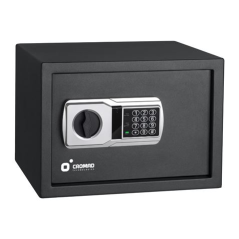 Coffre-fort électronique Cromad - Niveau de sécurité élevé - 3 à 8 chiffres - Charnières dissimulées - Clé de secours incluse -