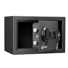 Coffre-fort électronique Cromad - Niveau de sécurité élevé - 4 à 8 chiffres - Empreinte digitale - Charnières cachées - Clé de s