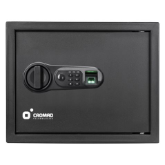 Coffre-fort électronique Cromad - Niveau de sécurité élevé - 4 à 8 chiffres - Empreinte digitale - Charnières cachées - Clé de s