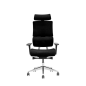 Chaise de bureau Cromad Senior SE1500 - Hauteur réglable avec vérin à gaz de grade 4 - Appuie-tête et dossier réglables - Suppor