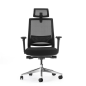 Chaise de bureau Cromad Senior SE1600 - Hauteur réglable avec vérin à gaz de grade 4 - Support lombaire et appui-tête réglables