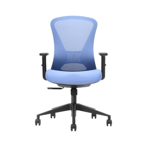 Chaise de bureau Cromad Senior SE1700 - Hauteur réglable avec vérin à gaz à 4 niveaux - Support lombaire réglable - Siège en mou