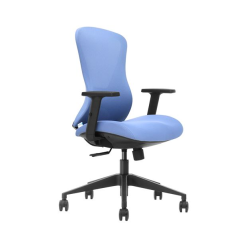 Chaise de bureau Cromad Senior SE1700 - Hauteur réglable avec vérin à gaz à 4 niveaux - Support lombaire réglable - Siège en mou