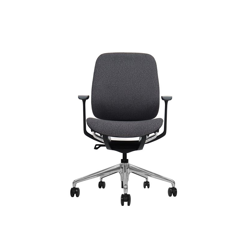 Fauteuil de bureau Cromad Zenith Collection - Vérin à gaz de grade 4 - Dossier ergonomique - Accoudoirs réglables - Noir