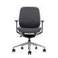 Fauteuil de bureau Cromad Zenith Collection - Vérin à gaz de grade 4 - Dossier ergonomique - Accoudoirs réglables - Noir