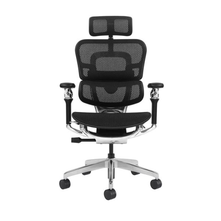 Fauteuil de bureau Cromad Aeris Supreme - Vérin à gaz de grade 4 - Soutien lombaire divisé avec réglage de la tension - Appui-tê