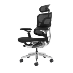 Fauteuil de bureau Cromad Aeris Supreme - Vérin à gaz de grade 4 - Soutien lombaire divisé avec réglage de la tension - Appui-tê