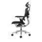 Fauteuil de bureau Cromad Aeris Supreme - Vérin à gaz de grade 4 - Soutien lombaire divisé avec réglage de la tension - Appui-tê