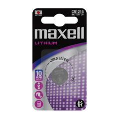 Maxell Pack de 1 Pila Litio de Boton CR1216 3V