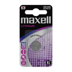 Maxell Pack de 1 Pila Litio de Boton CR1220 3V