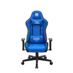 Fauteuil gaming Cromad Fenrir Series RGB - Structure robuste - Revêtement en similicuir de haute qualité - Hauteur réglable par