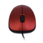 NGS Crew Souris USB 1200dpi - 3 Boutons - Utilisation Ambidextre - Câble 1.30m - Couleur Rouge/Noir