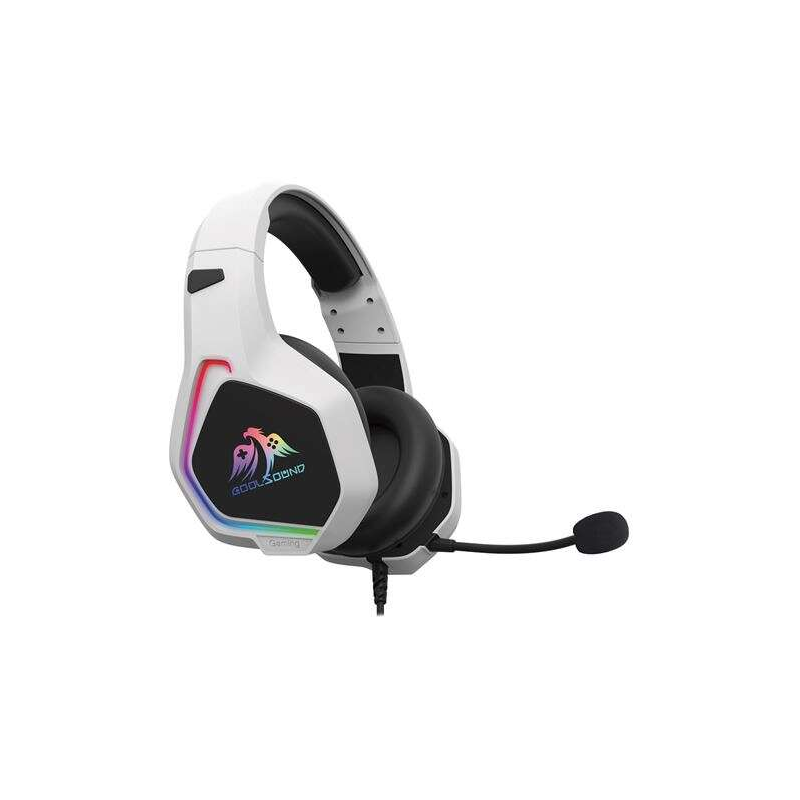 Casque de jeu Coolsound G6 avec microphone - USB pour éclairage LED - Bandeau réglable - Coussinets d'oreille rembourrés - Comma