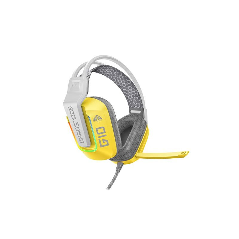 Casque de jeu Coolsound G10 - Compatible avec XBOX, PS5, PS4, Switch et PC - Jaune