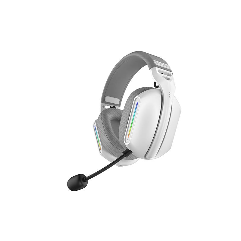 Casque de jeu Bluetooth Coolsound G11 - Éclairage RVB - Blanc