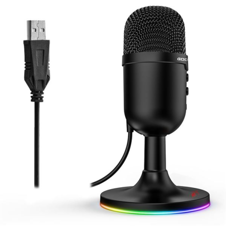 Microphone de jeu Coolsound G13 - Éclairage RVB - USB - Suppression du bruit