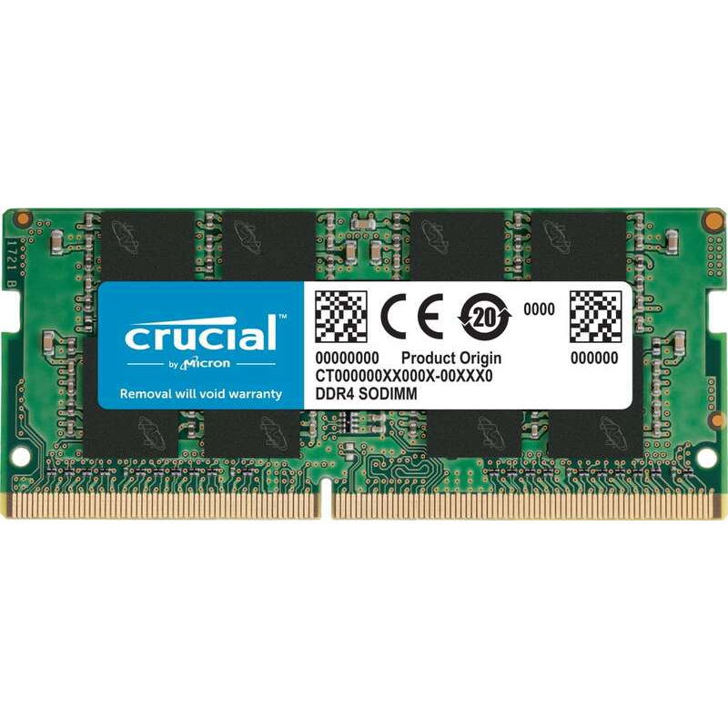 Crucial Mémoire RAM SO-DIMM DDR4 2400Mhz PC4-19200 8Go CL17