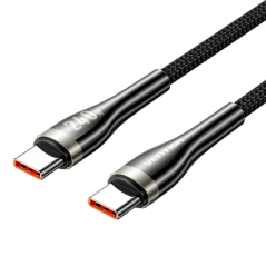 Câble USB-C Vention - Puissance jusqu'à 240 W - Longueur 2 m - Gaine en nylon tressé - Vitesse jusqu'à 480 Mbit/s - Puce E-Marke