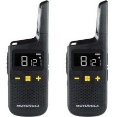 Pack de 2 talkies-walkies Motorola XT185 - 16 canaux PMR446 + 121 codes - Portée jusqu'à 8 km - Autonomie jusqu'à 24 h