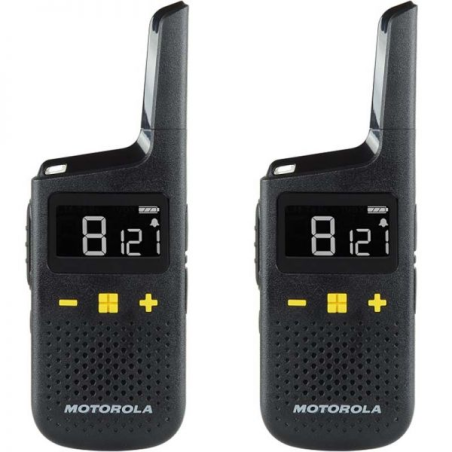 Pack de 2 talkies-walkies Motorola XT185 - 16 canaux PMR446 + 121 codes - Portée jusqu'à 8 km - Autonomie jusqu'à 24 h