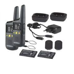 Pack de 2 talkies-walkies Motorola XT185 - 16 canaux PMR446 + 121 codes - Portée jusqu'à 8 km - Autonomie jusqu'à 24 h