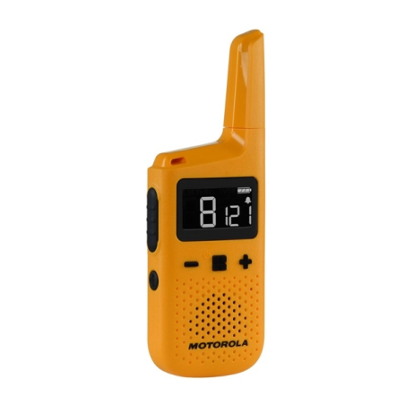 Pack de 2 talkies-walkies Motorola T72 - 16 canaux PMR446 + 121 codes de confidentialité - Portée jusqu'à 8 km - Autonomie jusqu