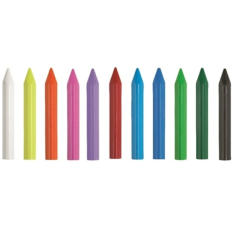 Crayons de couleur Alpino Dacstrix, paquet de 12, semi-doux, forme triangulaire, mélangeables, non tachants, couleurs assorties