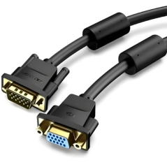 Câble d'extension Vention SVGA mâle vers VGA femelle - Longueur : 3 m - Full HD - 30 AWG - Filtre en ferrite - Connecteurs plaqu