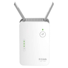 Répéteur WiFi D-Link AC1200 Dual Band - Vitesse jusqu'à 1000Mbps - Port RJ45 - 2 Antennes Externes - Bouton WPS - Couleur Blanch