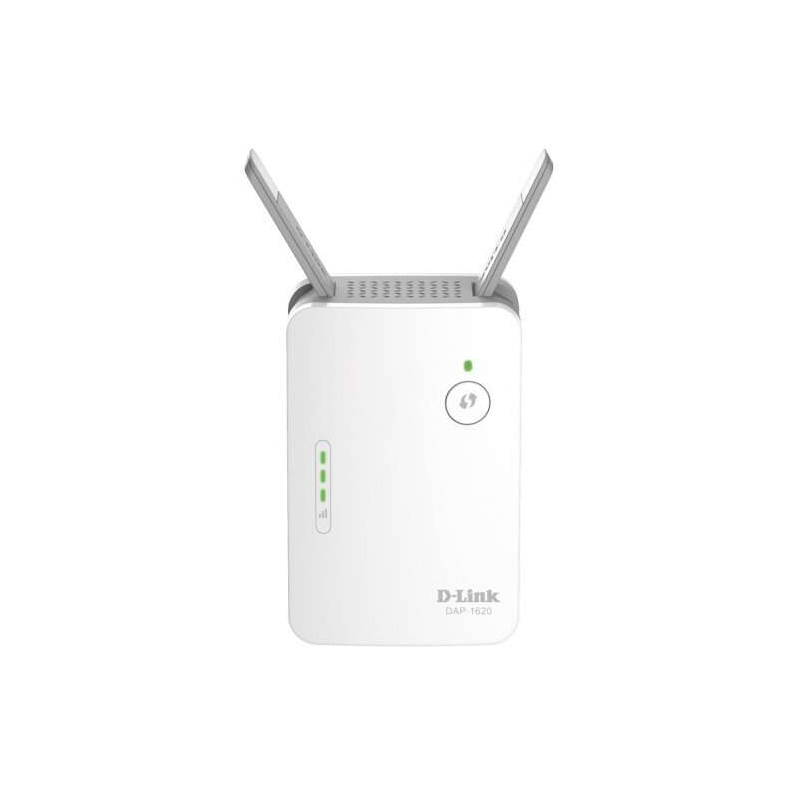 Répéteur WiFi D-Link AC1200 Dual Band - Vitesse jusqu'à 1000Mbps - Port RJ45 - 2 Antennes Externes - Bouton WPS - Couleur Blanch