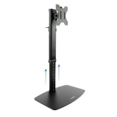 Support de Table Tooq pour Moniteur 17"-27" - Gestion des Câbles - Poids Max 6Kg - VESA 100X100mm - Couleur Noir