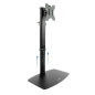 Support de Table Tooq pour Moniteur 17"-27" - Gestion des Câbles - Poids Max 6Kg - VESA 100X100mm - Couleur Noir