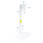 Support de table pour écran pivotant inclinable Tooq 17-27" - Couleur blanche