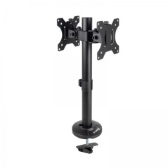 Support de table Tooq pour 2 moniteurs de 17" à 32" - Gestion des câbles - Poids maximum 8 kg x bras - VESA Max. 100x100mm - Cou