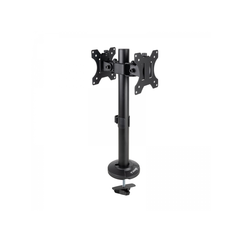 Support de table Tooq pour 2 moniteurs de 17" à 32" - Gestion des câbles - Poids maximum 8 kg x bras - VESA Max. 100x100mm - Cou