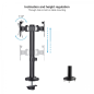 Support de table Tooq pour 2 moniteurs de 17" à 32" - Gestion des câbles - Poids maximum 8 kg x bras - VESA Max. 100x100mm - Cou