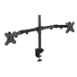 Support de table Tooq avec bras articulés pour 2 écrans 13"-32" - Pivotant et inclinable - Gestion des câbles - Poids max 8kg x