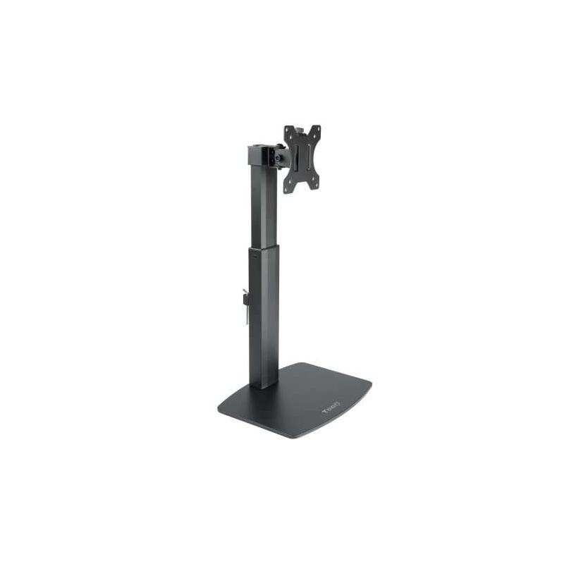 Support de table Tooq pour écran 17"-32" - Réglage de la hauteur par piston à gaz - Gestion des câbles - Poids max 7Kg - VESA 10