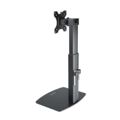 Support de table Tooq pour écran 17"-32" - Réglage de la hauteur par piston à gaz - Gestion des câbles - Poids max 7Kg - VESA 10