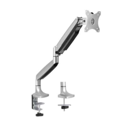 Support de Table Tooq avec Bras Articulé pour Moniteur 13"-32" - Pivotant et Inclinable - Ressort à Gaz - Poids Max 9kg - VESA 1