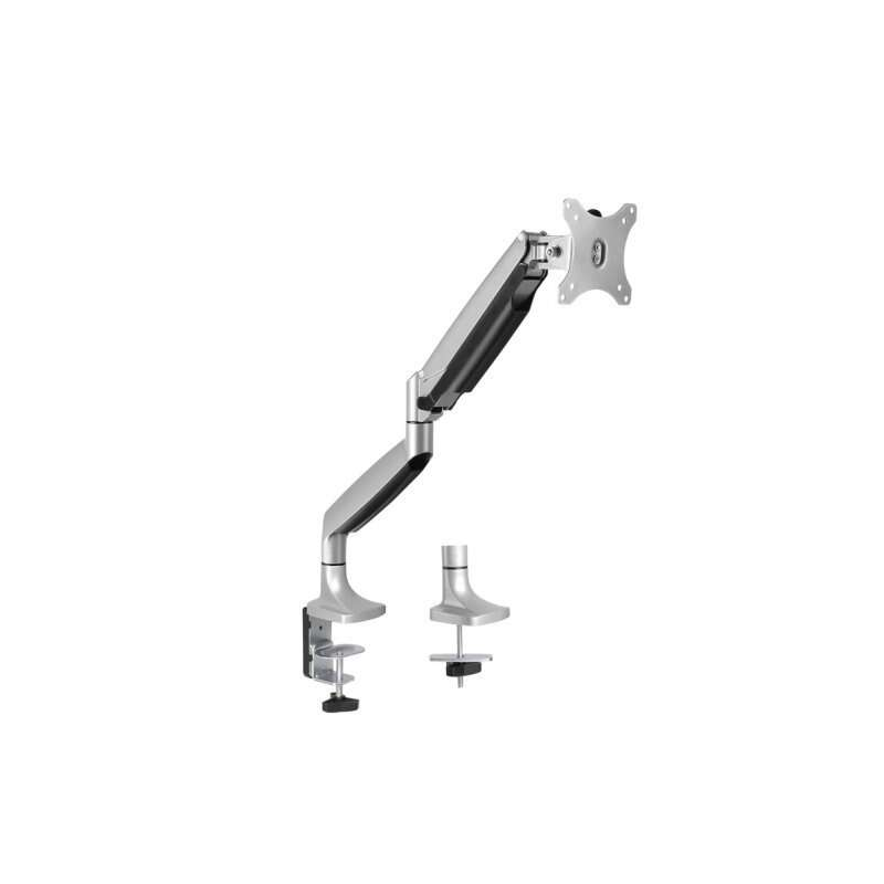 Support de Table Tooq avec Bras Articulé pour Moniteur 13"-32" - Pivotant et Inclinable - Ressort à Gaz - Poids Max 9kg - VESA 1