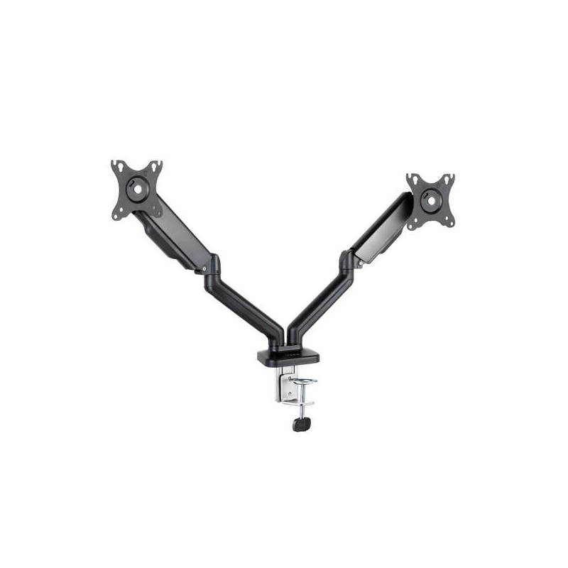 Support de table pour écran Tooq - Rotation 180º - Inclinaison - 2 Bras 17-32 - Couleur Noir