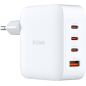 Chargeur mural D-Link 140 W GaN - 3 ports USB-C et 1 port USB-A - Charge rapide QC 4.0 - Blanc