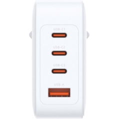 Chargeur mural D-Link 140 W GaN - 3 ports USB-C et 1 port USB-A - Charge rapide QC 4.0 - Blanc