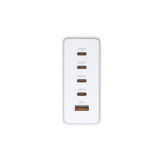 Chargeur mural D-Link 240 W GaN - 4 ports USB-C et 1 port USB-A - QC 4.0 - Blanc
