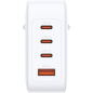 Chargeur mural D-Link 100 W GaN - 3 ports USB-C et 1 port USB-A - Blanc