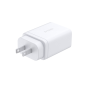 Chargeur mural D-Link 65 W GaN - 2 ports USB-C et 1 port USB-A - Connecteurs interchangeables - Blanc