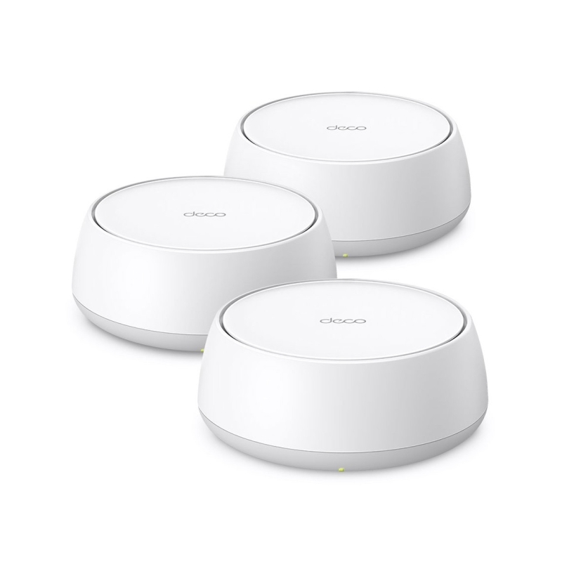 TP-Link Deco BE22 Pack de 3 Sistemas WiFi Mesh - Doble Banda - Velocidad hasta 3.6Gbps - WiFi 7 - Ethernet 1Gbps - Color Blanco